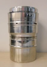 Roccheggiani Isoflex SP 316L overdruk koppelstuk vast-flex 130 x 130 mm (onderaan) 31.409.91.30