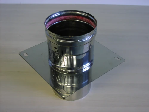Roccheggiani 31.461.81.30 Roccheggiani SPG 316L inox enkelwandig verdiepingssteun 130 mm