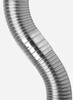 Roccheggiani 31.475.01.81 Roccheggiani Isoflex TDX 316L inox dubbelwandige flexibel 180 mm (rollengte 30m) - niet voor condensatie - prijs per meter