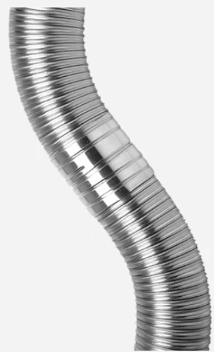 Roccheggiani Isoflex TDX 316L inox dubbelwandige flexibel 180 mm (rollengte 30m) - niet voor condensatie - prijs per meter 31.475.01.81