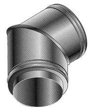 Roccheggiani 31.660.61.50 Roccheggiani DP25 inox dubbelwandig bocht 45° MF 150 x 150 mm (150/200)