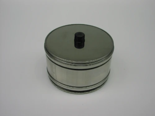 Roccheggiani DP25 inox dubbelwandig stop met aflaat 100 mm (100/150) 31.660.91.00