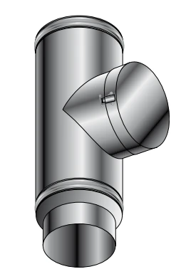 Roccheggiani 31.663.41.50 Roccheggiani DP25 inox dubbelwandig inspectiestuk met stop MMF 150 x 150 x 150 mm (150/200)