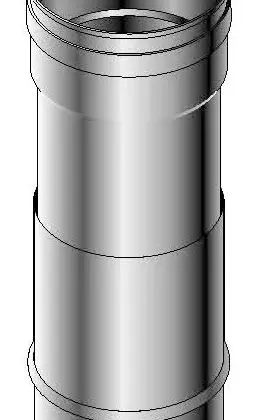 Roccheggiani Enkelwandige rookgashulpstuk Roccheggiani SPG/SP2 inox 628 31.462.81.00