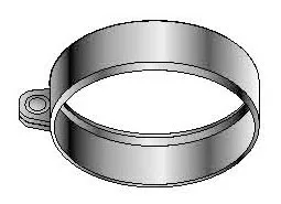 Roccheggiani Enkelw.inox afvoer 350 mm veiligh.beugel aisi 316L 31.171.13.50