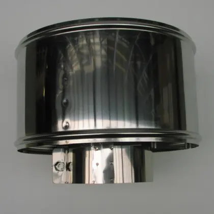 Roccheggiani Rookgasafvoerkap Roccheggiani SPG/SP2 enkelwandig 250 inox 400 31.172.12.50