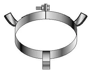 Roccheggiani Afstandhouder rookgasbuis Roccheggiani SPG/SP2 Ø130mm inox 523 31.452.31.30