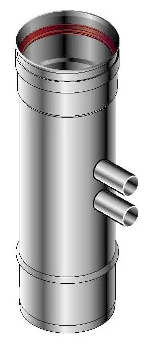 Roccheggiani Enkelwandige rookgashulpstuk Roccheggiani SPG/SP2 inox met lipring 621 31.462.11.80