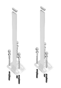 Rofix 40000079 Rofix Duo radiator standbuis 1200 mm (set 2st) met bevestingsbouten - prijs per set