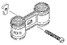 Rofix 40000150 Rofix SDI dubbele buisbeugel met isolatie 1/2 per set - hartafstand 52 mm
