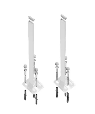 Rofix 40004743 Rofix Duo radiator standbuis 1200 mm (set 2st) met bevestigingsbouten en universele radiatorbevestiging - prijs per set