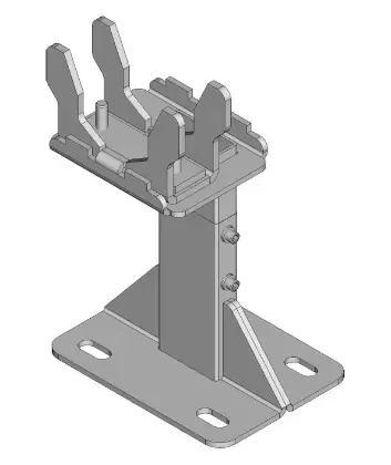 Rofix 40004806 Rofix Expander radiator standconsoleset voor type 22 (33) - ral 9016 - prijs per set