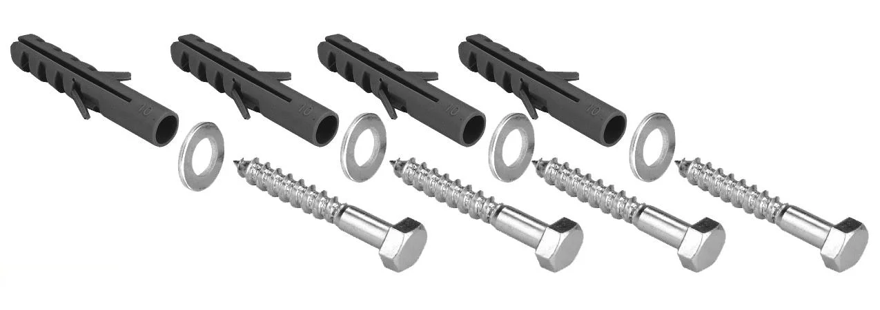 Rofix Bevestigingsset 4 stuks bout m8x60 rondel en plug 10mm 40000105