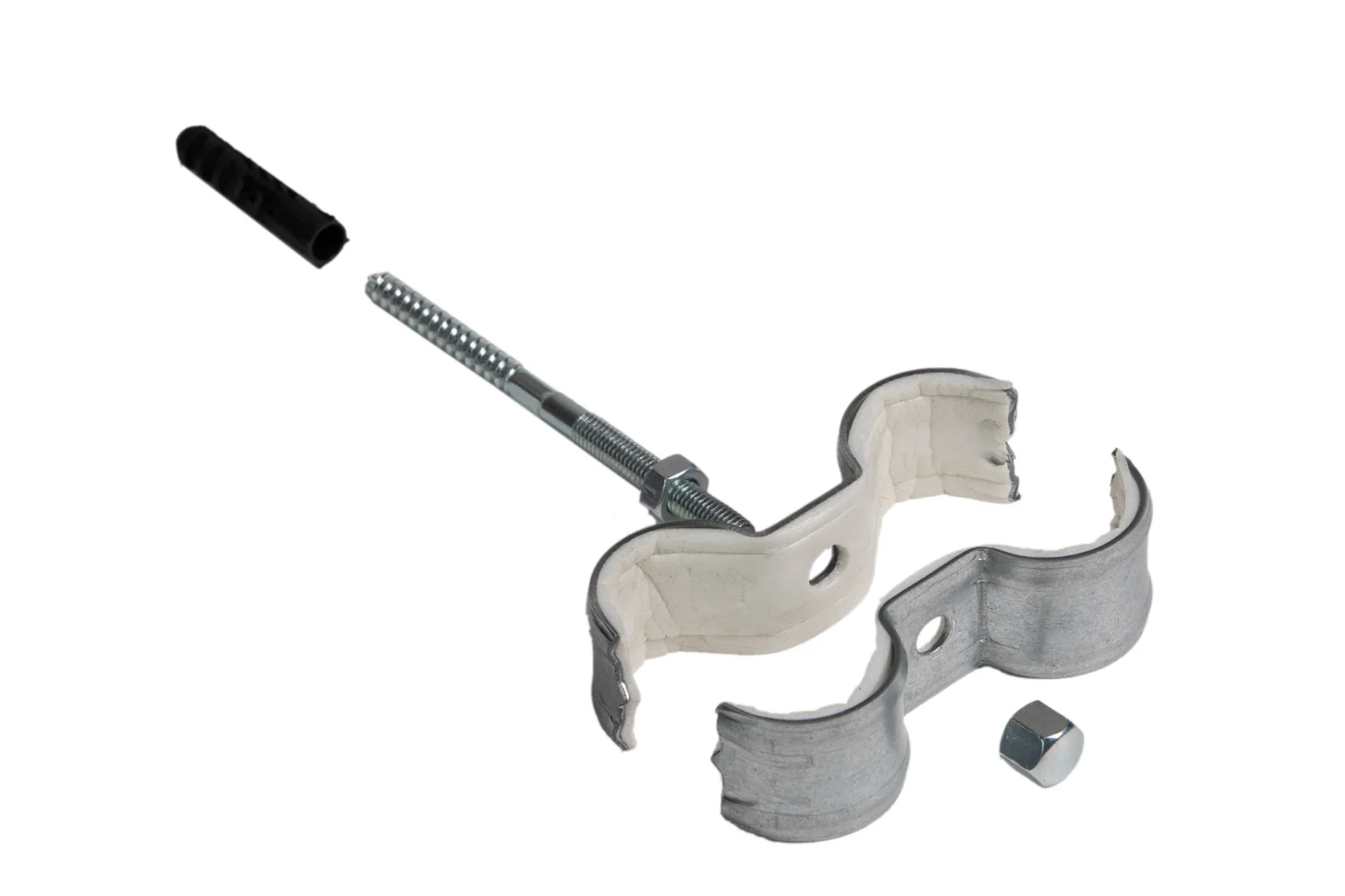 Rofix Dubbele beugel iso 15mm met montagebout L=100mm rofix 40000751