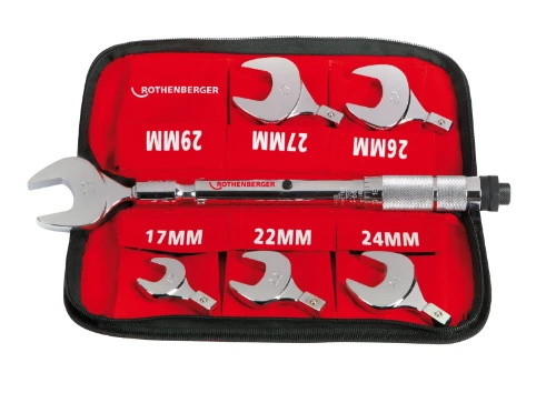 Rothenberger draaimomentsteeksleutelset, 8-delig 17,22,24,26,27,29mm 175001