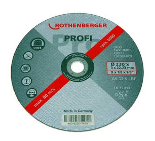 Rothenberger Gietijzeren profi snijschijf plat 230x3x22 rothenberger 71548