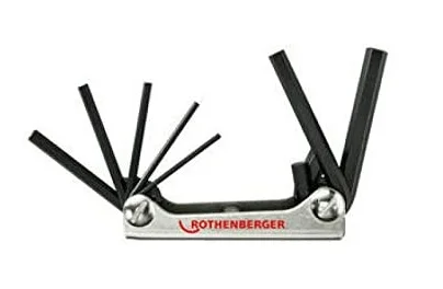 Rothenberger Inbus-sleutelset 3/32-3/8 rothenberger 70302