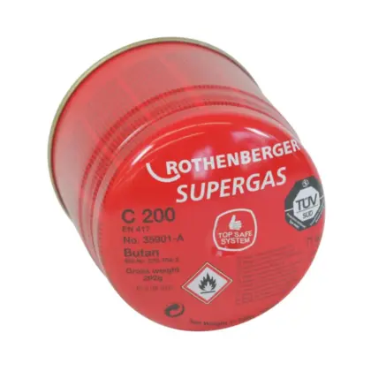 Rothenberger Gaspatroon butaan C200 A Supergas 190ml rothenberger 035901-A