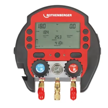 Rothenberger Rocool 600 digitale manifold met 1 temperatuurklem rothenberger 1000000569