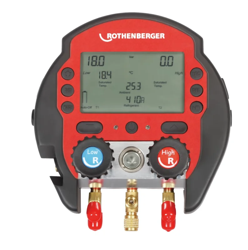 Rothenberger Rocool 600 digitale manifold met 1 temperatuurklem rothenberger 1000000569