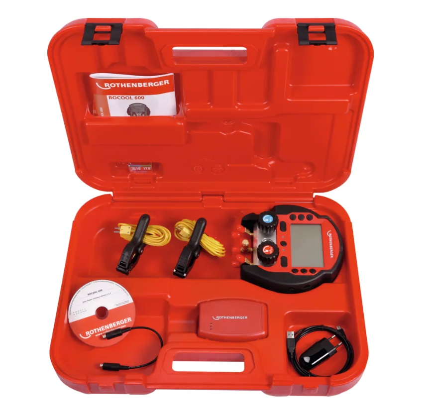 Rothenberger ROCOOL 600 Set Red Box + 2 temperatuurklemmen rothenberger 1000000572