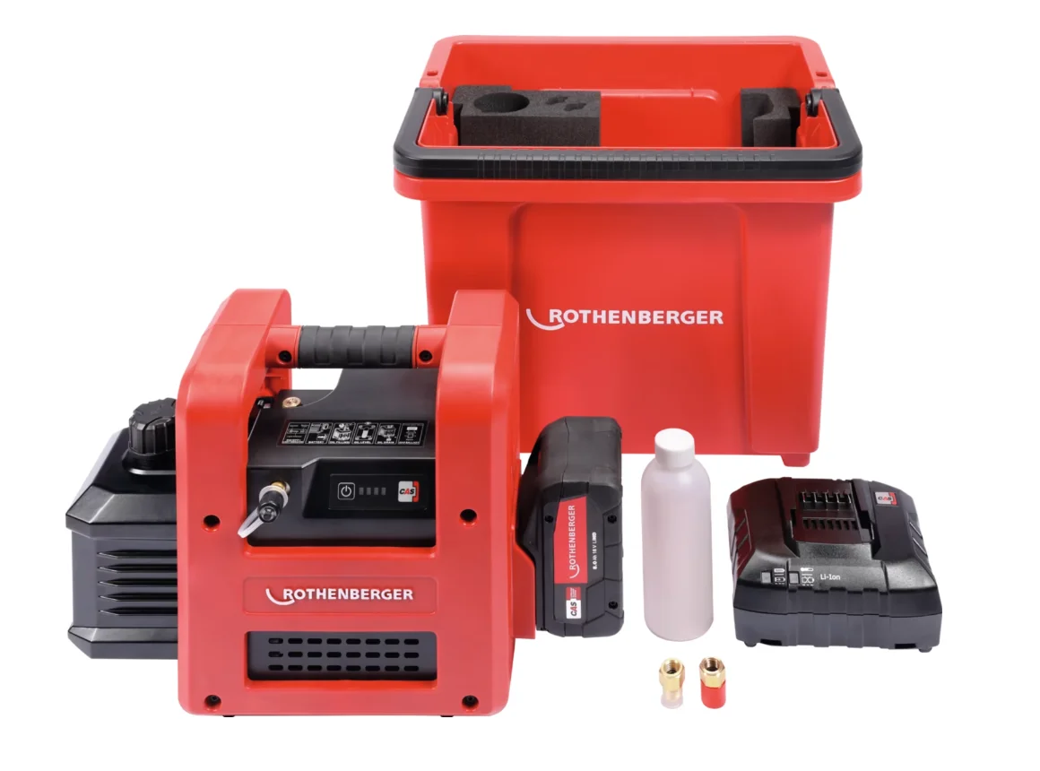 Rothenberger Roairvac R32 5.0 basic set robucket met 1x8ah accu rothenberger lader en robucket 1000003233