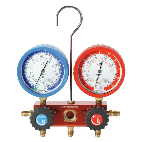Rothenberger Verdeler set 2-weg stand. R22-R407C met manometer rothenberger 170600