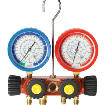 Rothenberger Manifold-Set 4-weg I standaard R410A 3 drukslangen 1.5m kunststof koffer rothenberger 170606