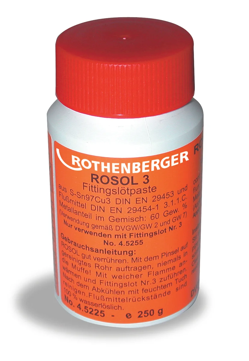 Rothenberger Fitting soldeer pasta rosol 3 250 GR rothenberger 45225