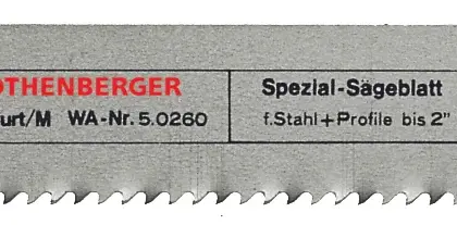 Rothenberger Zaagblad rotiger 2 hss voor staal rothenberger 50260