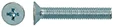 SA1963050030 schroef voor sifon - prijs per 6 stuks - M5 x 30 mm - inox