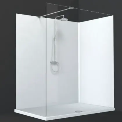 SB463R152x203VP Showerboard wandbekleding 2030 x 1520 x 6 mm - wit hoogglans - inclusief verpakking