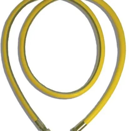 SGA GPF102522 SGA Gasflex EN14800 inox gasflexibel MF 1/2 x 1/2 - 1000 mm - KVBG gekeurd - met gele mantel