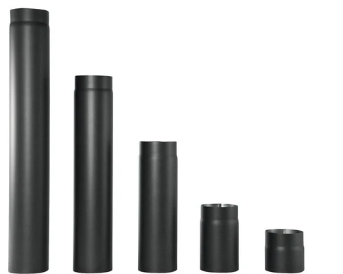 STD 08RL1000-150L STD BLK stalen schouwbuis 150 x 2 mm (lengte 1m) - zwart - prijs per stuk
