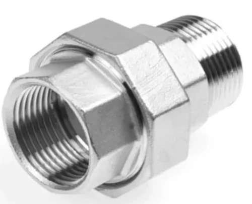 STD 28341005 STD Inox 316 341 3-delige koppeling conisch dichtend MF 4/4 x 4/4 (zak 10st) - prijs per stuk - prijs per stuk