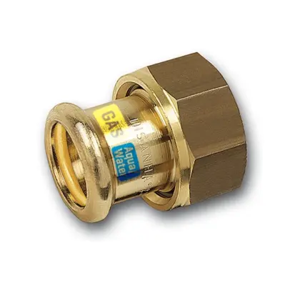 Sanha Persaansluitkoppeling brons 42mm x 2" FF gas / (drink)water Sanha HydroGas 115359422