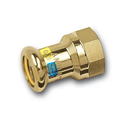 Sanha Persovergangsstuk brons 42mm x 6/4" F gas / (drink)water Sanha HydroGas 11527042112
