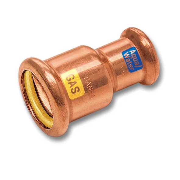 Sanha Persverloopmof koper 35x28mm FF gas / (drink)water Sanha HydroGas 1142403528