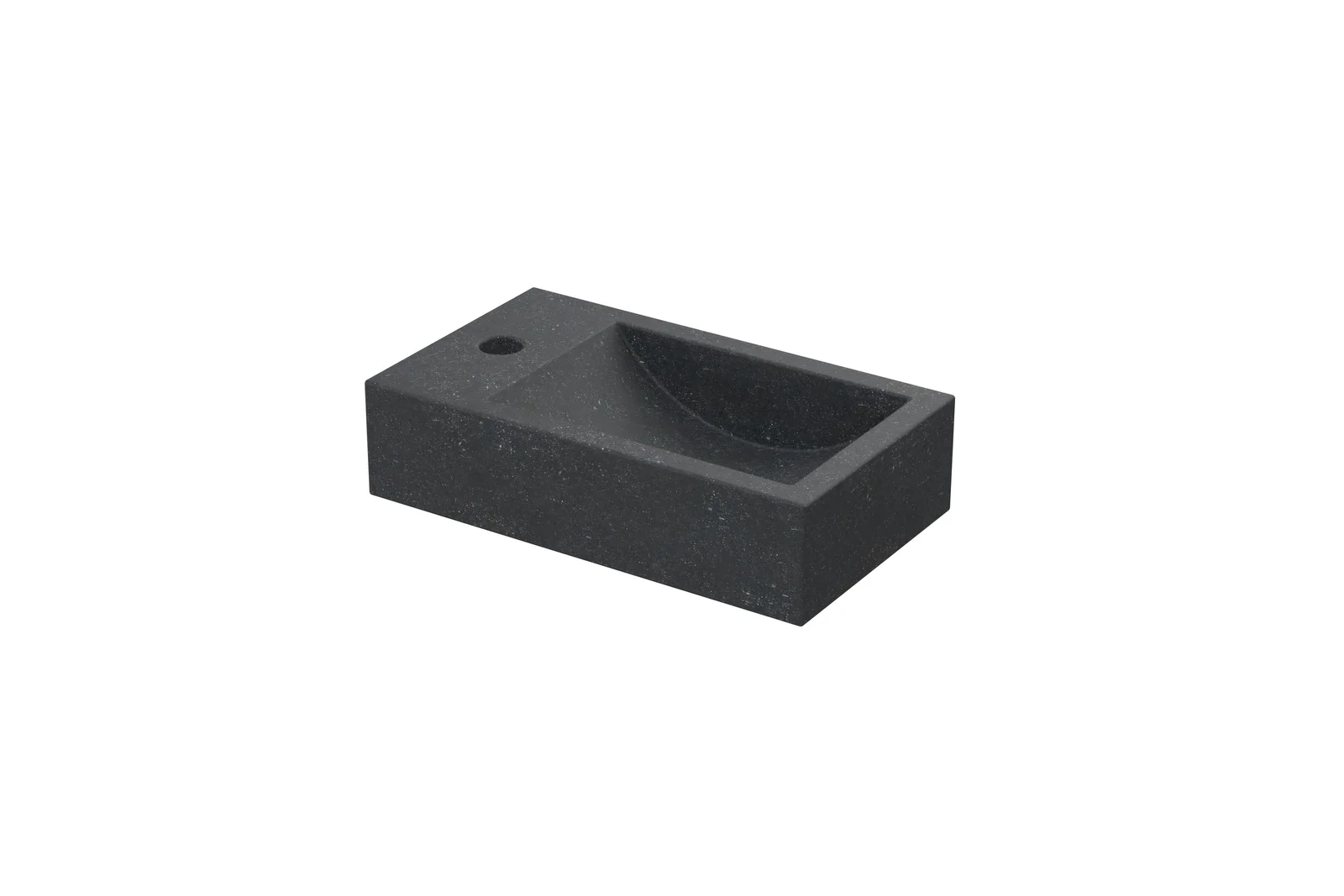 Sanibell Fontein 40x23 hardsteen links met kraangat blue stone 0300256P