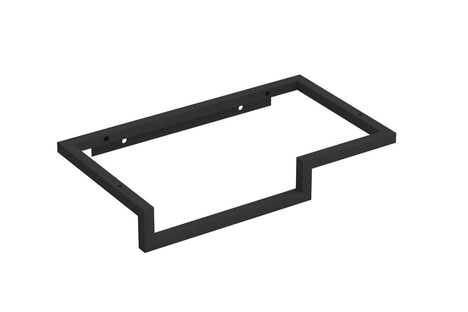 Sanibell Stalen fonteinframe met handdoekhouder links mat zwart  40x23 1901561P