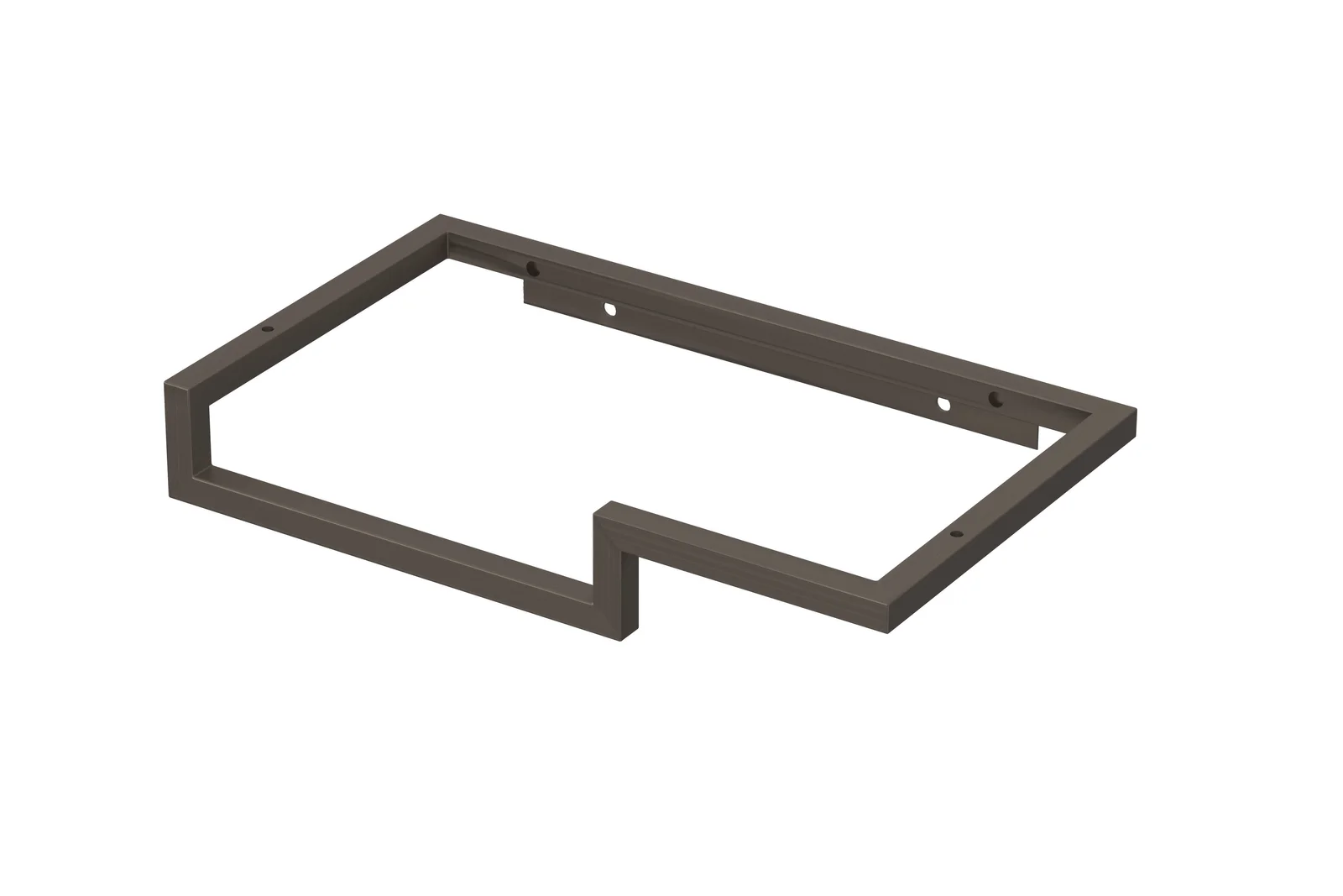 Sanibell Stalen fonteinframemet handdoekhouder links geborsteld RVS 40x23 1901563P