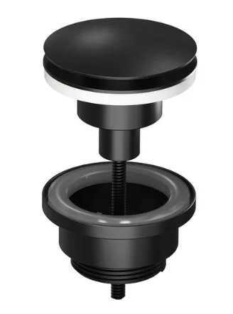 Sanibell Afvoerplug stop& go mat zwart 9902037P