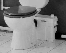 Sanibroyeur SPUPSTD SFA Sanibroyeur Saniplus vergruizer voor toilet - met 3 aansluiting