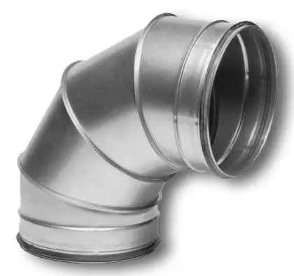 Sanutal 99.BD9250 Sanutal Spiralit bocht 90° MM 250 x 250 mm - met dichting