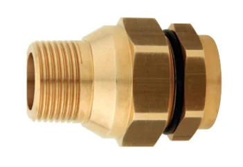 Sanutal PLT-overgangskoppeling messing DN15 x 3/4" M gas Sanutal PLT 15.2501515X