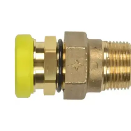 Sanutal PLT-overgangskoppeling messing DN25 x 1" M gas Sanutal Flexikit PLT CLAP 15.2502520