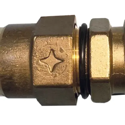 Sanutal PLT-overgangskoppeling messing met conische dichting DN32 x 5/4" F gas Sanutal Flexikit PLT CLAP 15.1221878