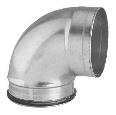 Sanutal air Bocht rond luchtkanaal Sanutal air 125mm 90° staal 99.BDKF9125