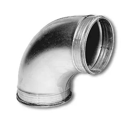 Sanutal air Bocht rond luchtkanaal Sanutal air 80mm 90° staal 99.BD9080