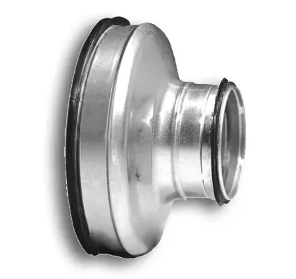 Sanutal air Verloop rond luchtkanaal Sanutal air 125/80mm staal rond luchtkanaal 99.RCD125.080